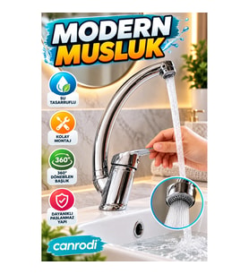 Su Tasarruflu Modern Musluk Başlığı Kolay Montajlı Kompakt Tasarım