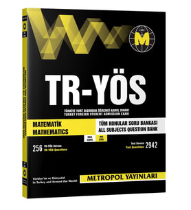 TR-YÖS MATEMATİK TÜM KONULAR SORU BANKASI (ORTA SEVİYE)