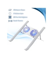 Alüminyum Katlanır Fanlı 6 Kademeli Laptop ve MacBook Yükseltici Stand