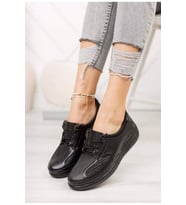 TRENDY SHOSE 03623  Ortopedi Anatomik Kemik Çıkıntısı Ayakkabısı (Siyah)