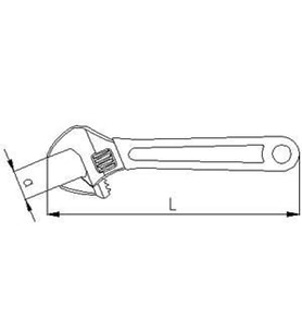 Elta 0601 Kurbağacık Anahtar 12'' 34 mm