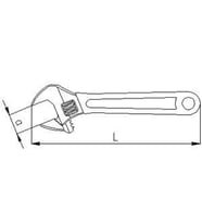 Elta 0601 Kurbağacık Anahtar 12'' 34 mm