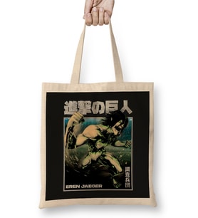 Eren Jaeger Attack on Titan Bez Çanta Uzun Saplı
