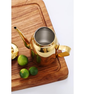 Komple Çelik Gold 560 ml Yağdanlık Sosluk ve Sirkelik cin995sr