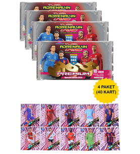 FIFA 365 Premium Adrenalyn XL 2024 Futbolcu Kartları 4 Paket (40 Kart)
