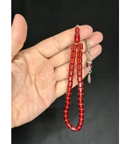 ÇUBUK KEHRİBAR TESBİH BAL RENK KAPSÜL KESİM 8MM X 7MM T-527 (Çok Renkli)