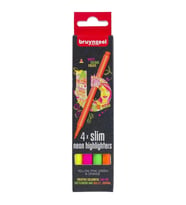 BRUYNZEEL HIGHLIGHTER NEON İNCE 2.5mm 4'LÜ FOSFORLU KALEM SETİ  - 60283504