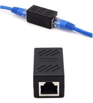 Lexroo 1 Portlu Ethernet Splitter, Çift LAN Kablosu, Ethernet Bölücü, RJ45 Dişi Adaptör Konnektörü