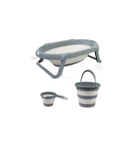 BabyJem Katlanır Banyo Küvet Seti 765 Antrasit (Standart)