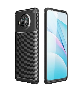 Xiaomi Mi 10t Lite Kılıf Auto Focus Karbon Kapak - Siyah