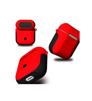 Apple Airpods Uyumlu Kılıf Zore Shockproof Silikon (Kırmızı)