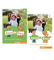 Hueber Jana und Dino: Deutsch für Kinder / Kursbuch + Arbeitsbuch 1