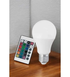 Rgb Led Lamba Led Işık Ampul Renk Değiştirebilen 100 Watt