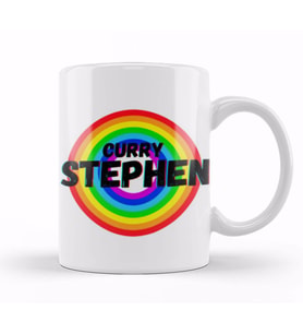 Stephen Curry   Basketball gifts Vintage Retro Rainbow Quotes For BOYS AND Dad Kupa Bardak Porselen