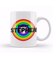 Stephen Curry   Basketball gifts Vintage Retro Rainbow Quotes For BOYS AND Dad Kupa Bardak Porselen