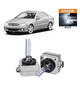 Mercedes CLK Serisi C209 2002-2009 Xenon D1S / D1R 6000K Beyaz HID Xenon Ampul 2 Adet