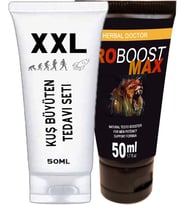 Süper Kuşxxl 50 ml Cream Boyut + Eroboost Testo 50 ml Erkeklere Özel