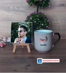 Savcı Fotoğraflı Dekoratif Taş, Kupa Bardak Beyaz Hediye (Model 10)