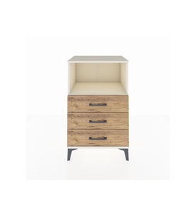 Hyperion Komodin Tek Raflı 3 Çekmeceli 60x44x96 Aytaşı-Çam