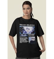 Killua Zoldyck Hunter X Hunter Baskılı Unisex Oversize Anime Tişört