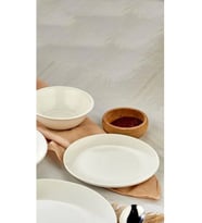 Cooker CKR4228 Beyaz Porselen Pasta Tabağı 19 cm 6'lı