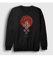 Presmono Unisex Siyah Moonflowers Swallow The Sun Sweatshirt 528621tt