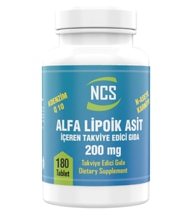 NCS Alfa Lipoik Asit 200 mg 180 Tablet Complex