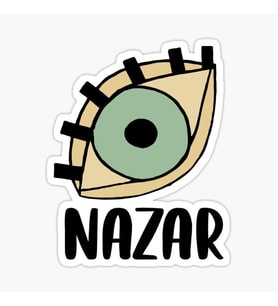 18 CM Nazar Boncuğu Sticker Duvar Etiket Araba Yapıştırma M4