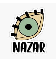 18 CM Nazar Boncuğu Sticker Duvar Etiket Araba Yapıştırma M4