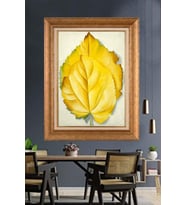 Altın Varaklı  Çerçeveli Paspartulu Tablo ndd1163 (Gold)