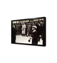 Atatürk Kurmaylarıyla Çerçeveli Cam Tablo