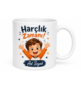 Bayram Harçlığı Bekleyen Çocuklara Cüzdan Dolduran Neşe Kupası Hediye Bardak