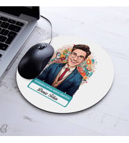 Kişiye Özel Hediye Karikatürlü En İyi Erkek Sosyal Medya Yöneticisi Mousepad