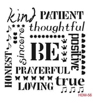 Cadence Home Decor Midi Stencil Boyama Şablonu 25x25 cm. HDM-56 