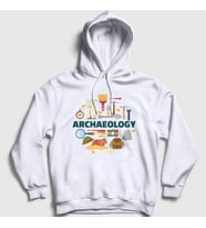 Presmono Unisex Beyaz Archeology Hediye Arkeolog Arkeoloji Kapüşonlu Sweatshirt 541523tt (Beyaz)