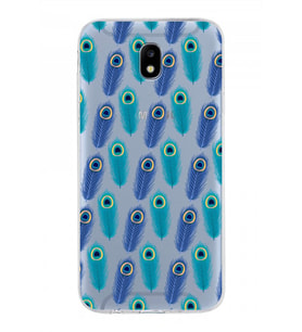 PrintiFy Samsung Galaxy J5 Pro ile Uyumlu 1mm Slim Fit Nazar Boncuğu 4 Baskılı Şeffaf  Kılıf