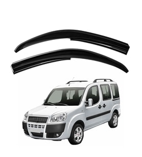 Cam Rüzgarlığı Fiat Doblo 1 Van 2000-2012 ile uyumlu (Siyah)