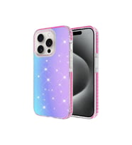 Apple iPhone 15 Pro Uyumlu Kılıf Parlak Renk Geçişli Zore Velle Kapak (K.Pembe)
