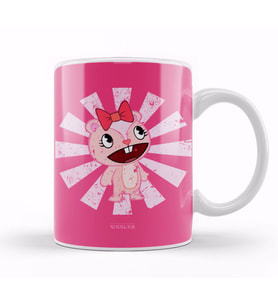 Giggles Retro Japanese Happy Tree Friends Kupa Bardak Porselen