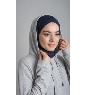 Lacivert Pratik Hazır Geçmeli Şal Viskon Kumaş Penye Şal 2108_02