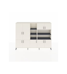 Arges Dolap 14 Raflı 9 Kapaklı 220x30x163 Aytaşı-Aytaşı/Antrasit