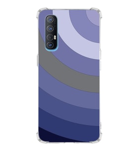 PrintiFy Oppo Reno 3 Pro Uyumlu Köşe Korumalı Renk Cümbüşü D Tasarımlı Şeffaf Silikon Kılıf