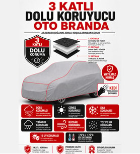 FİAT SCUDO 3 Katlı Dolu Darbe ve Güneş Koruyucu Oto Branda
