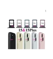 İphone 15 Plus Çift Sim Kart Tepsisi Sim Çekmecesi ÇİFT SİM İÇİN (Sarı)