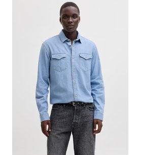JJESHERIDAN SHIRT L/S NOOS Light Blue