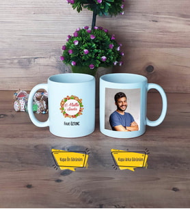 Yılbaşı Hediyesi Kupa Bardak Beyaz Fotoğraflı Yeni Yıl Hediyesi