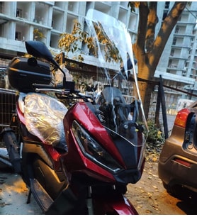 MOTOCAM Kanuni Seha 150 Ön Cam 2022-2026 Model 65cm Şeffaf Renkli 4mm ORTA BOYLU