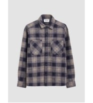 LCW Vision İndigo Regular Fit Ekose Erkek Gömlek Ceket