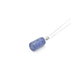 Hakiki Doğal Lapis Lazuli Taşı Kolye Ucu