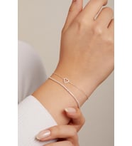 Elika Silver 925 Ayar Gümüş Su Yolu ve Kalp Model İkili Set